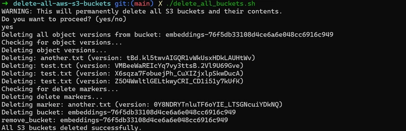 How to Safely Delete All AWS S3 Buckets Using a Bash Script
