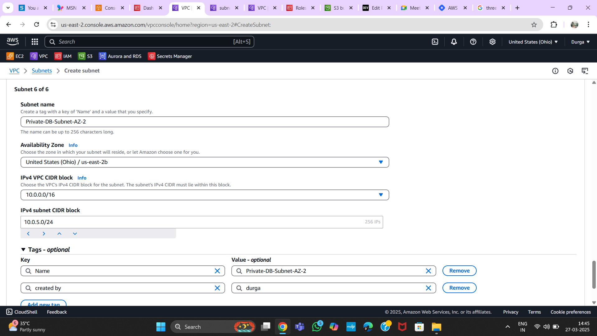 Subnet Details