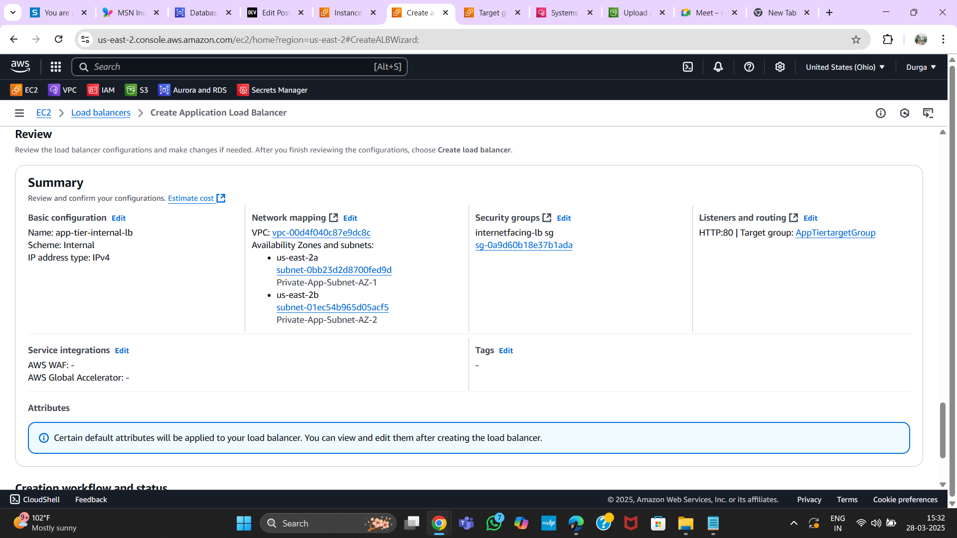 Load Balancer Creation