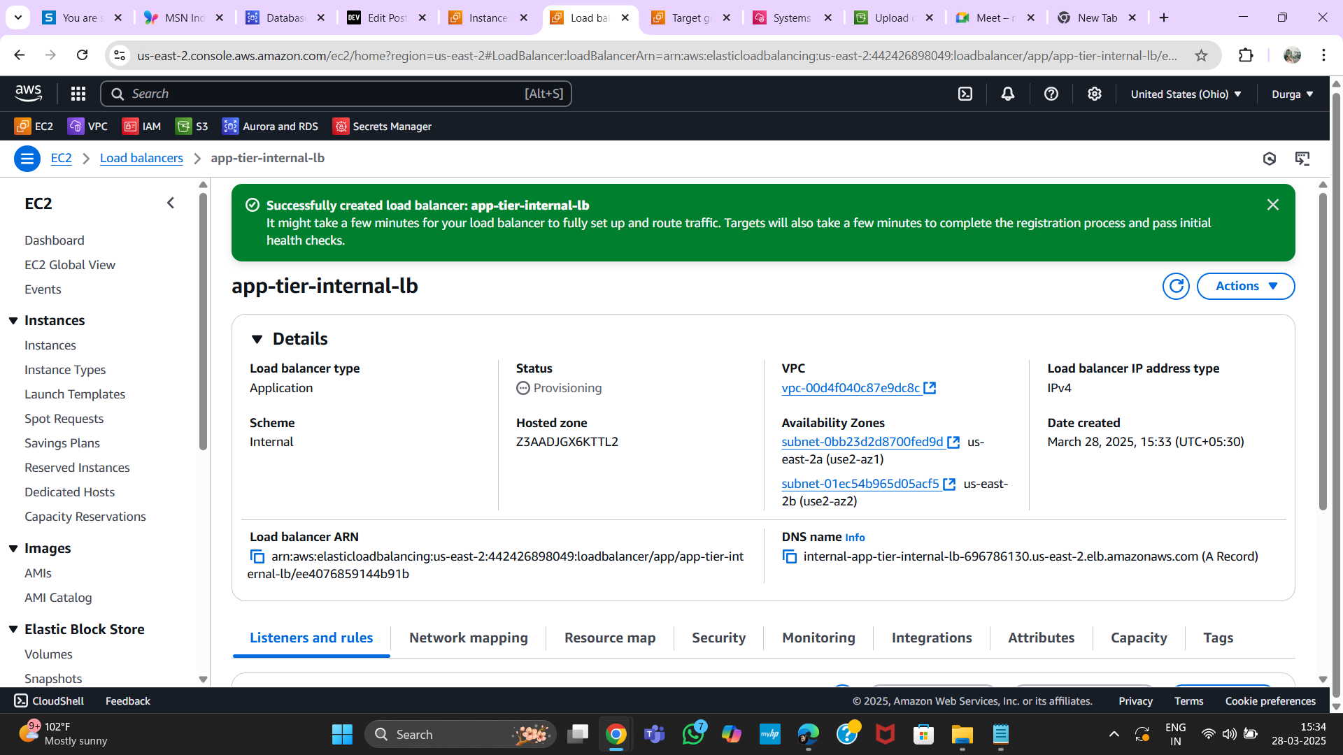 Load Balancer Settings