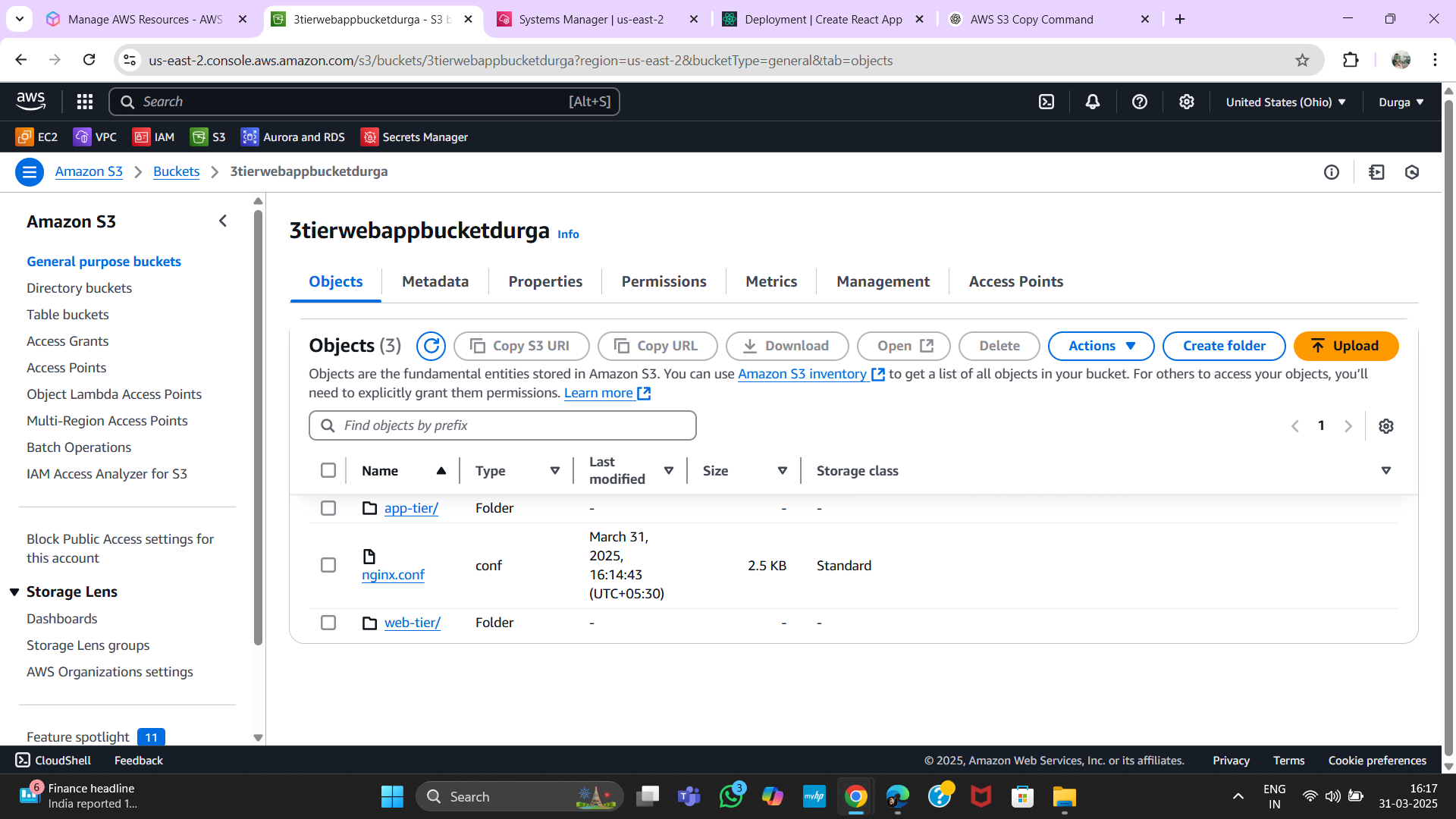 Uploading to S3