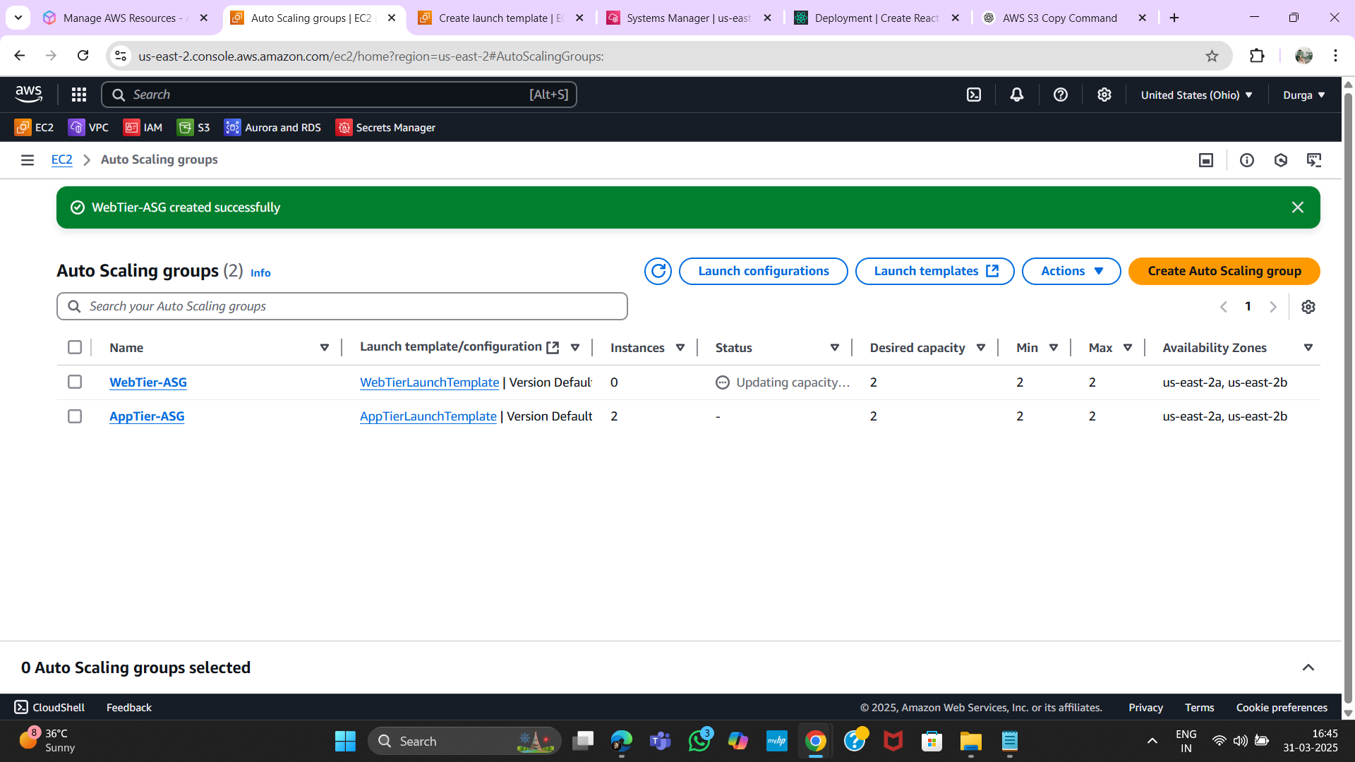 Auto Scaling Group