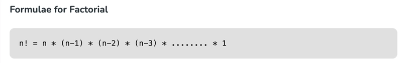 Day 28-Factorial Number:
