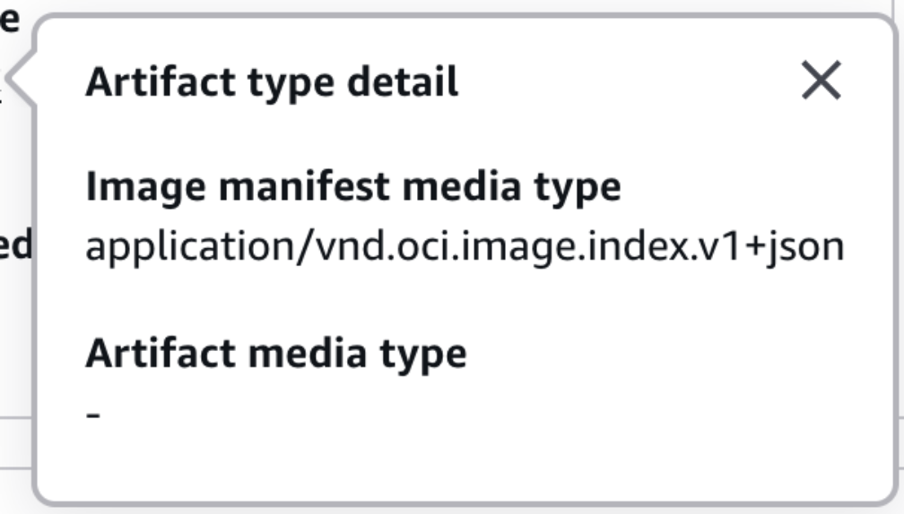 Metadata for OCI image in ECR UI