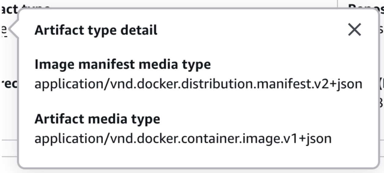 Metadata for Docker V2 image in ECR UI