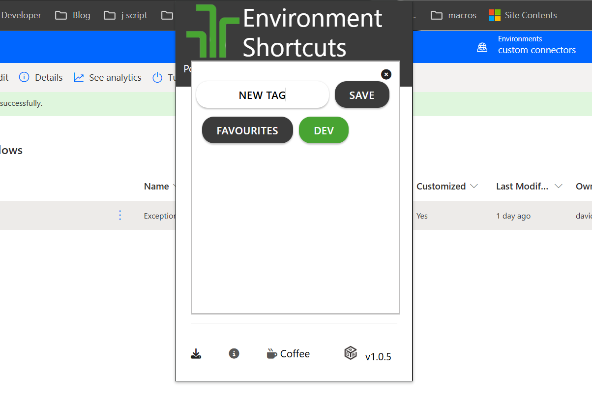 environment tags