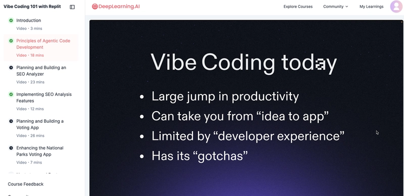 I Took a Popular Vibe Coding Course and Built a Sample App