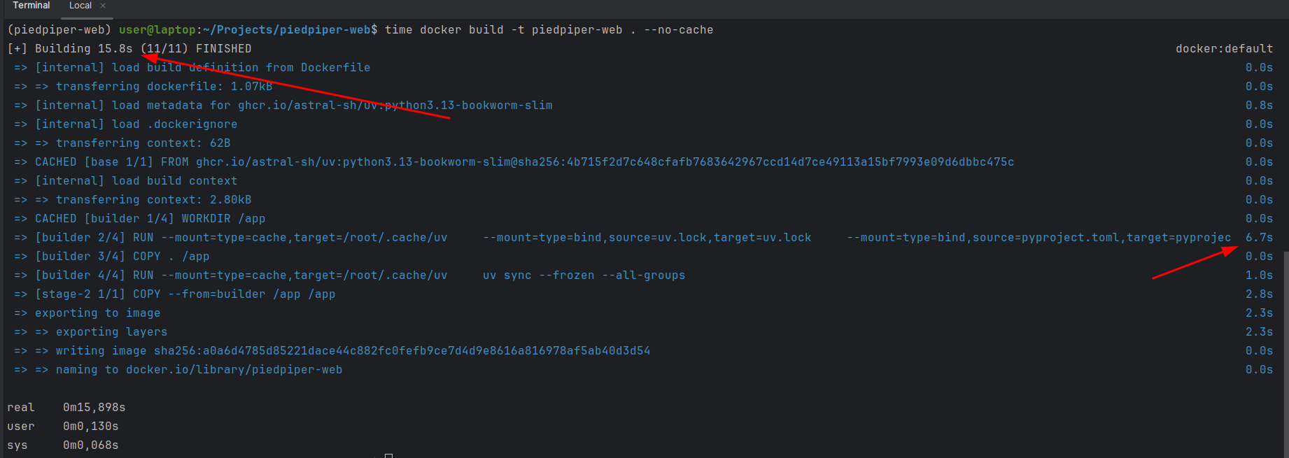 New docker file