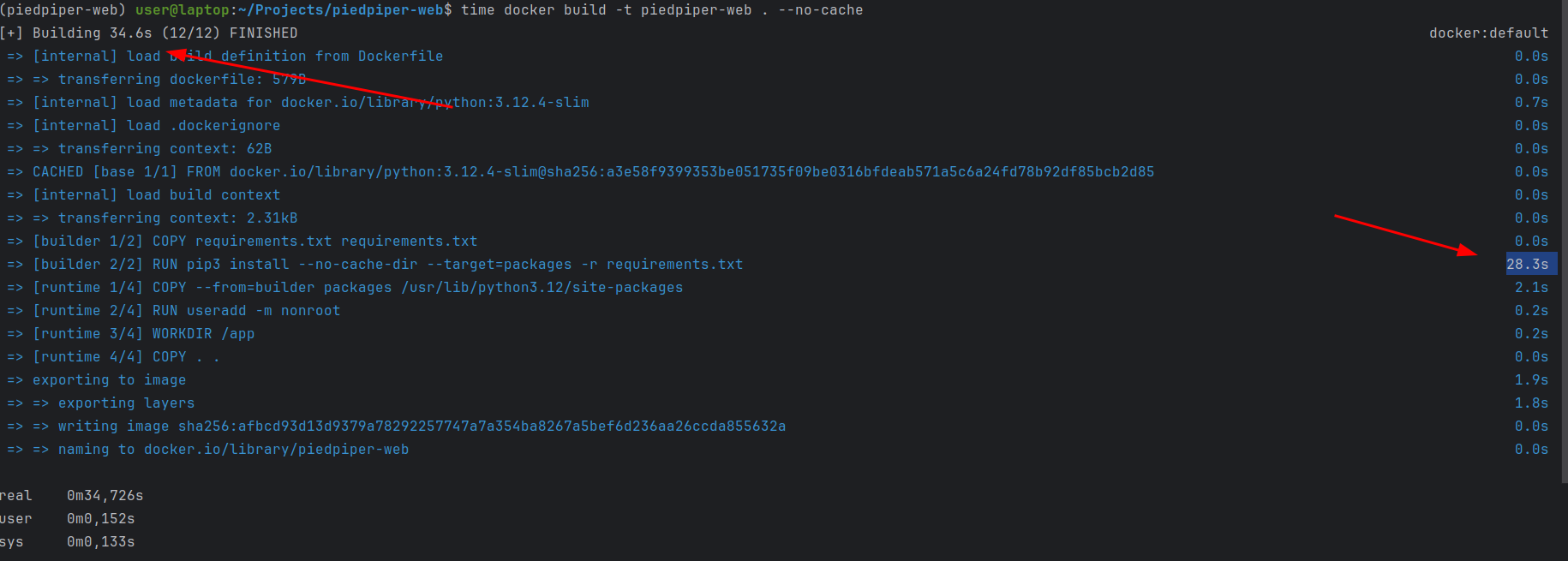 Old docker file