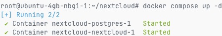Docker Compose Output