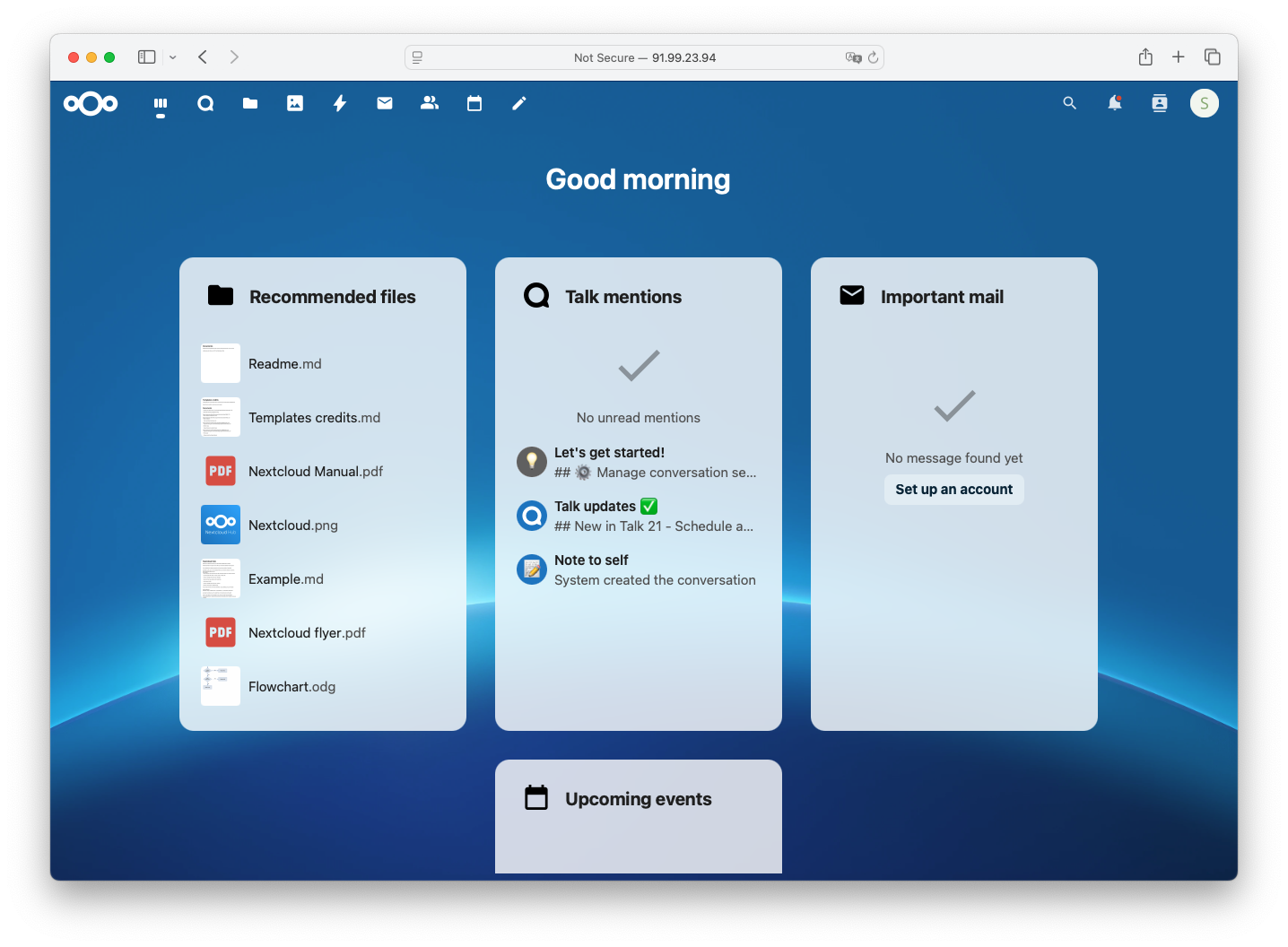 Nextcloud Dashboard