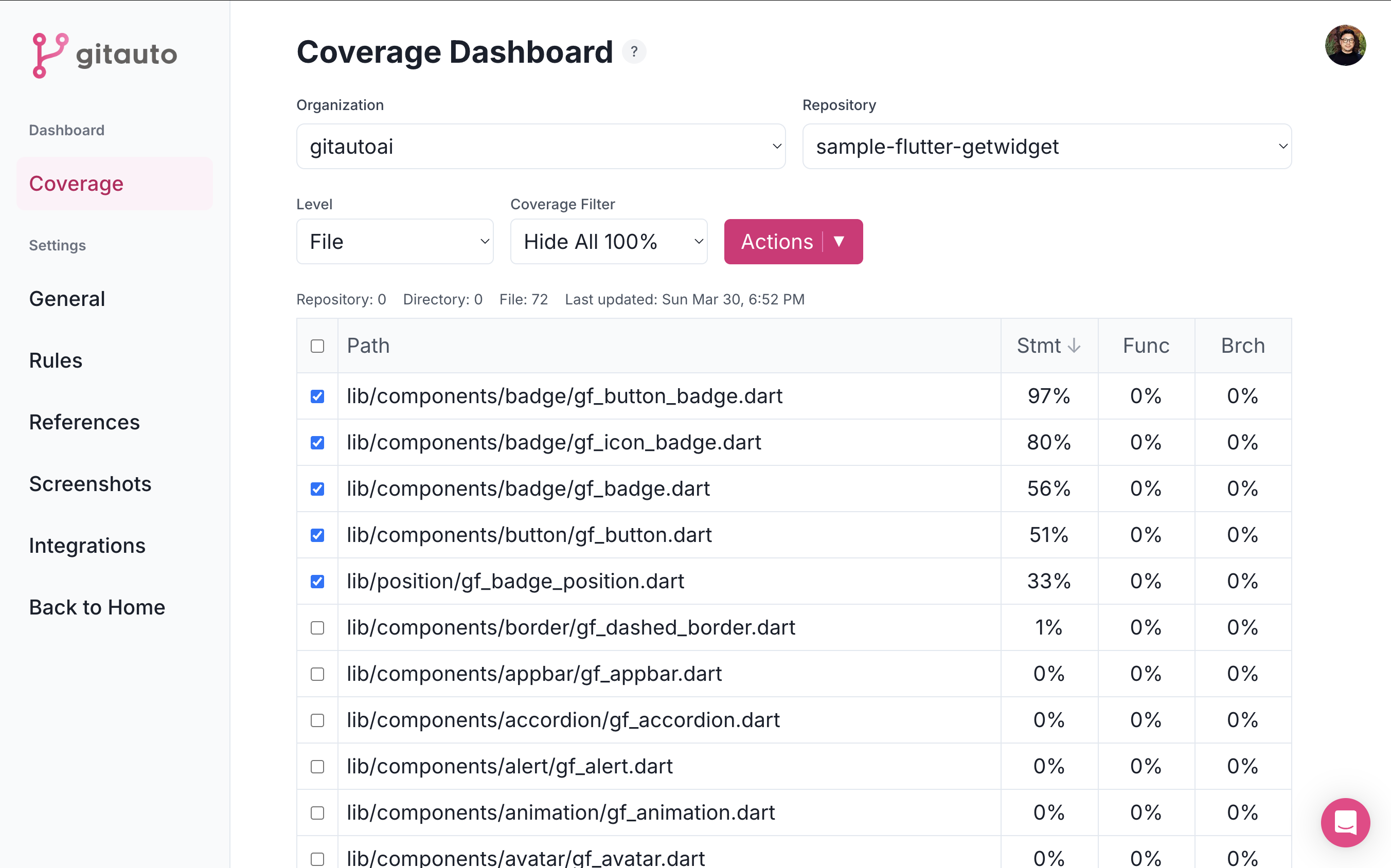 Selecting Files for Coverage Improvement