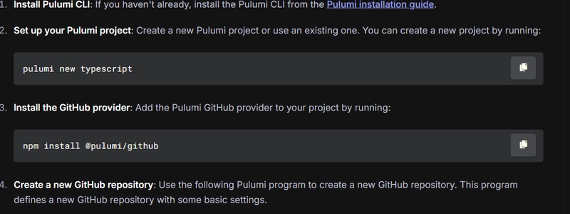 GitHub Repository Blueprint Generator with Pulumi