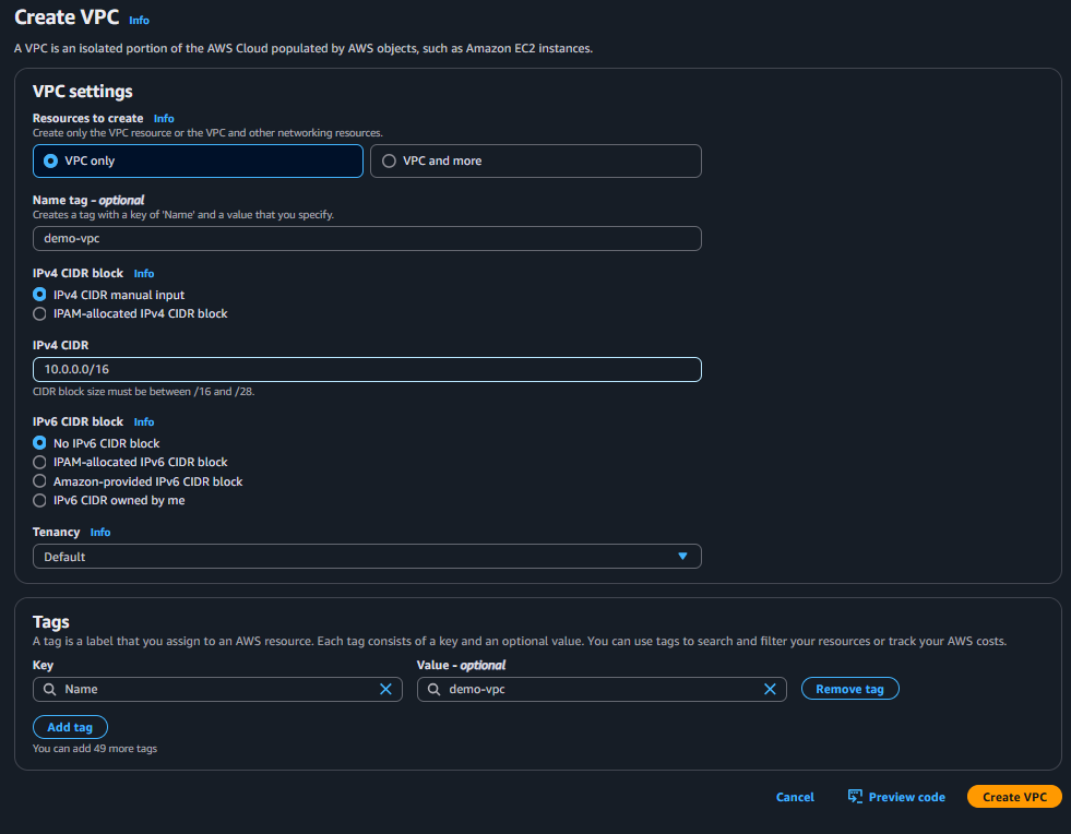 VPC Configurations