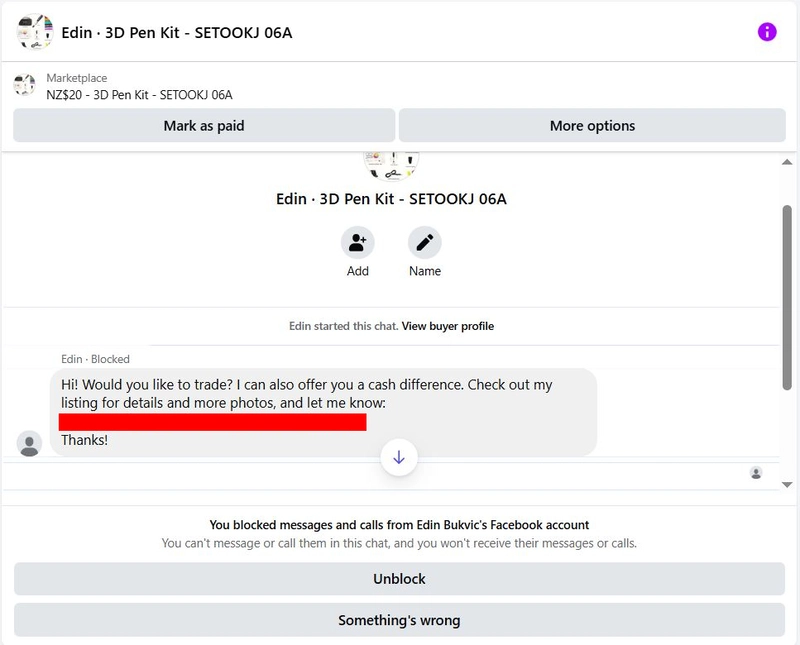 FB Marketplace Phishing Website Analysis