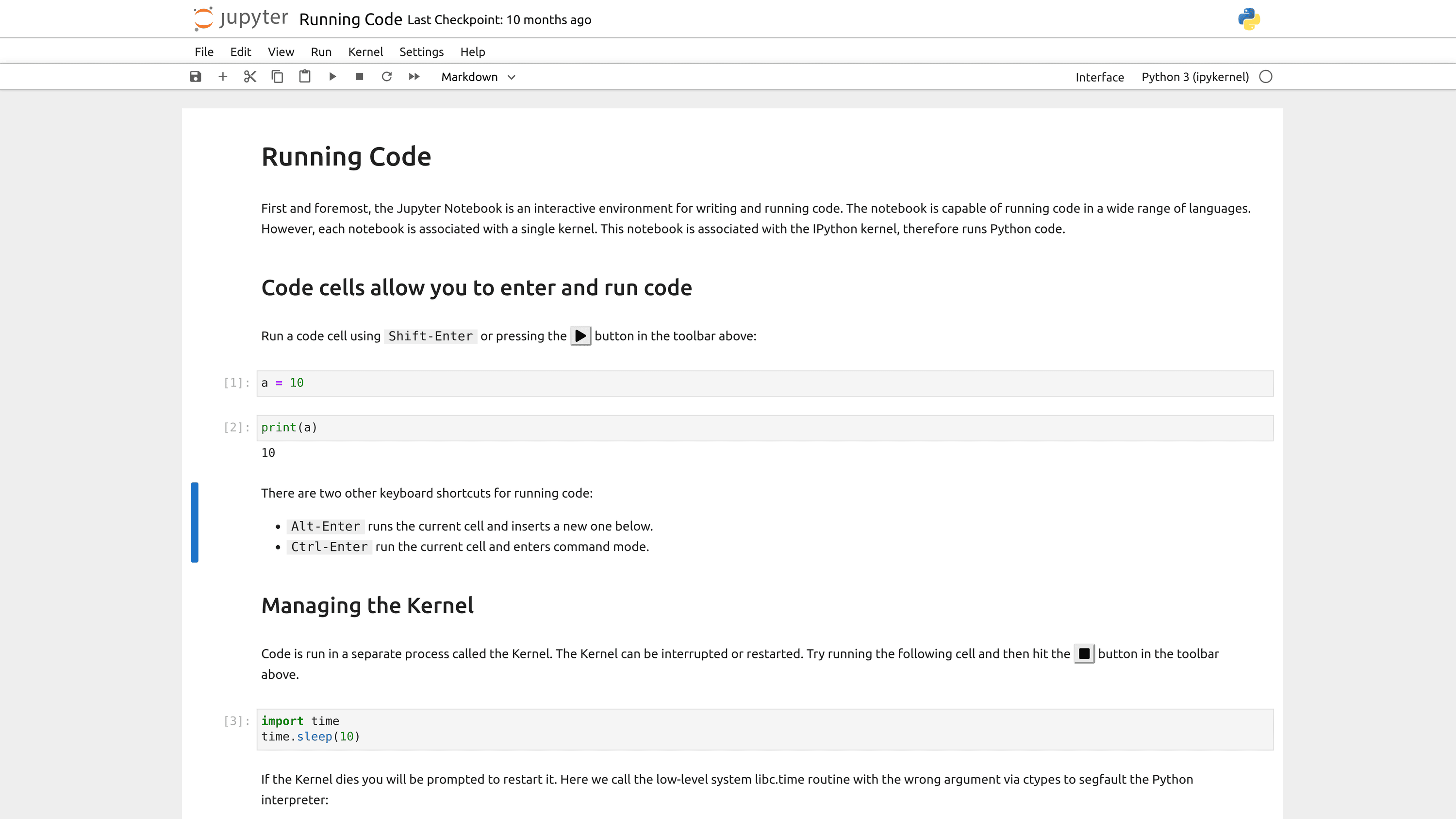 Jupyter notebook