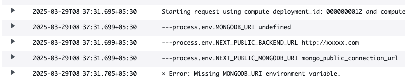CloudWatch log