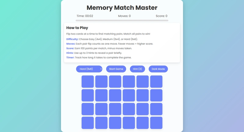 Create an Engaging Memory Card Game with Vanilla JavaScript
