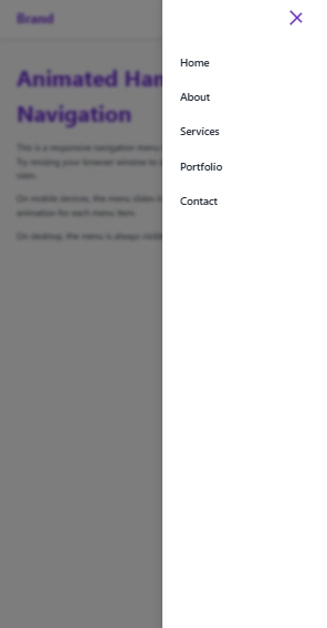 Creating an Animated Hamburger Navigation Menu: A Developer's Journey