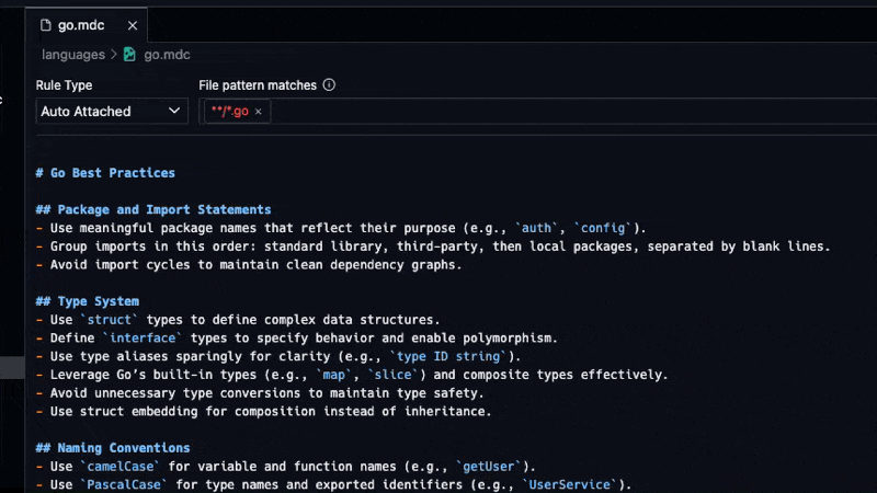 Cursor Rule Editor