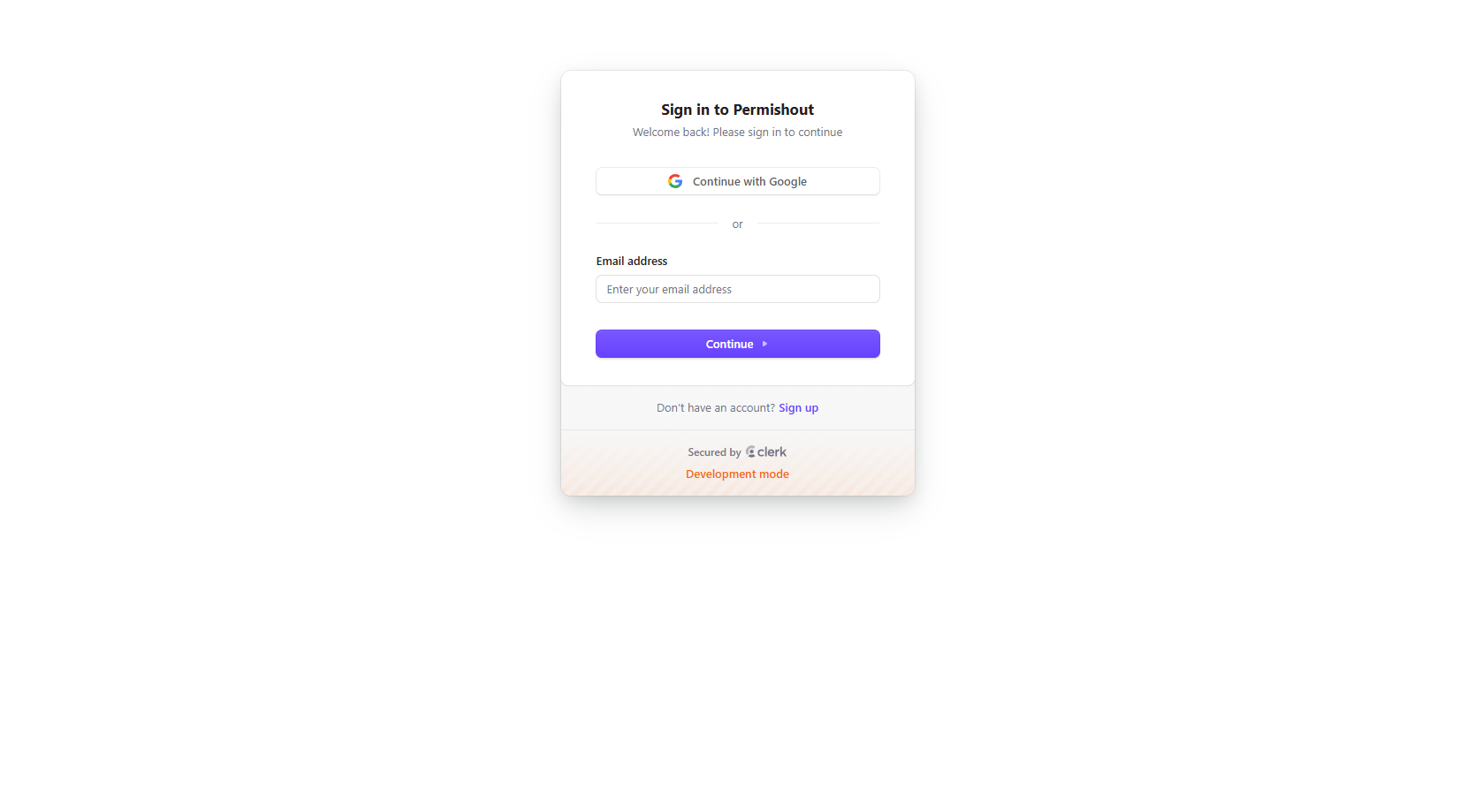 Clerk login