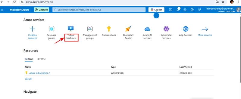 CREATING AND CONNECTING TO A LINUX VM USING PASSWORD
