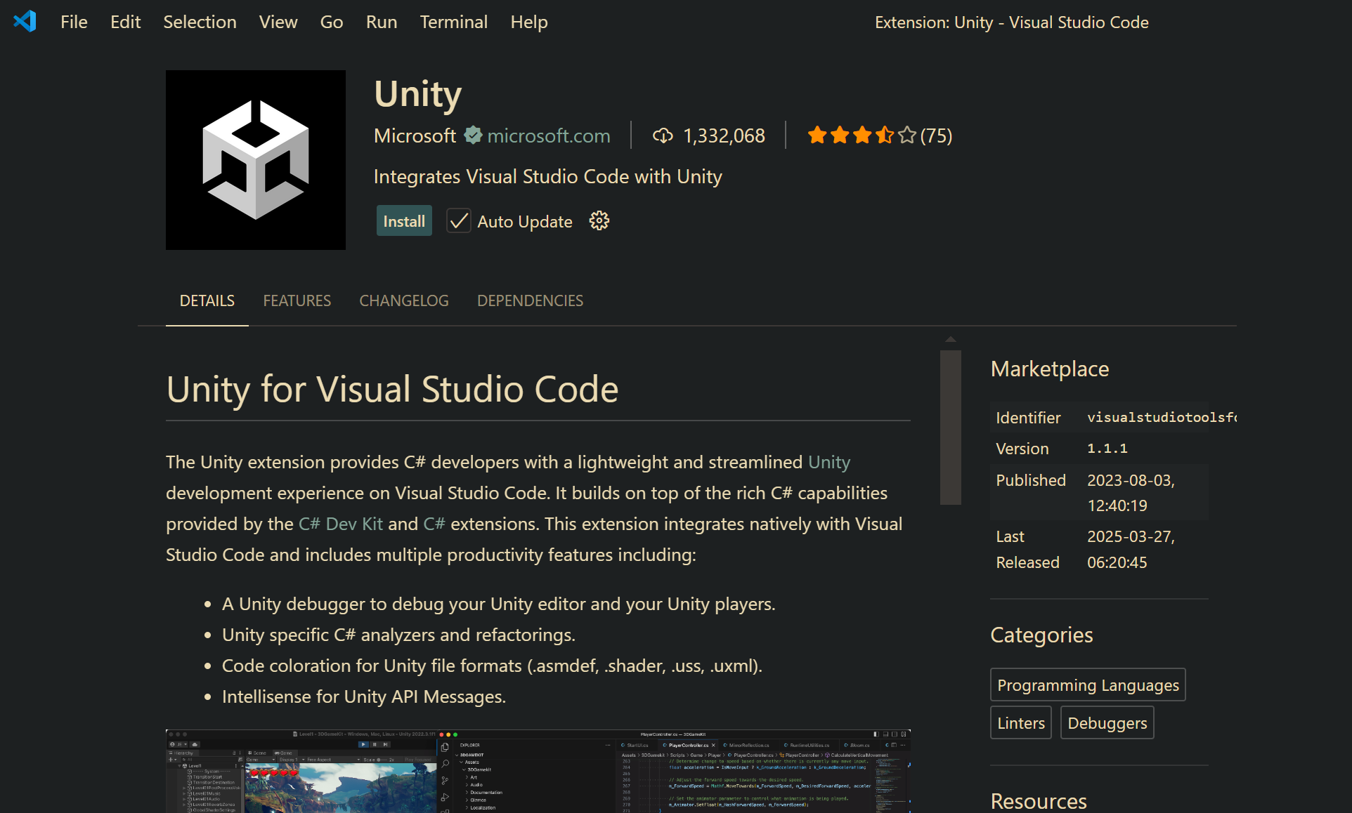 Unity Extension