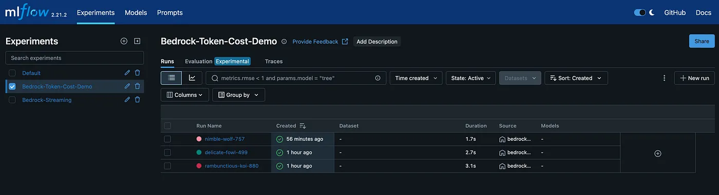 MLflow UI