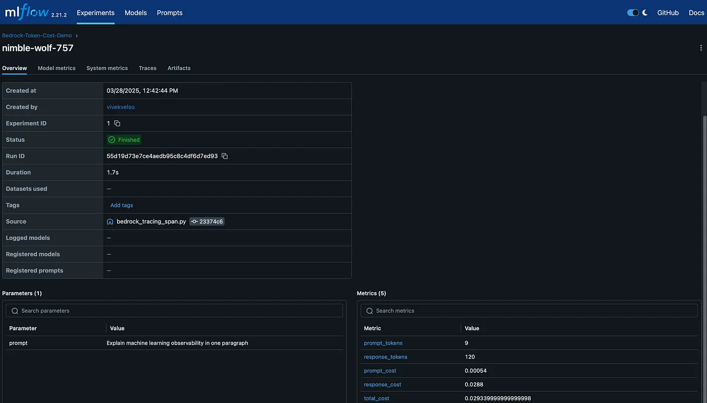 MLflow Run Experiment