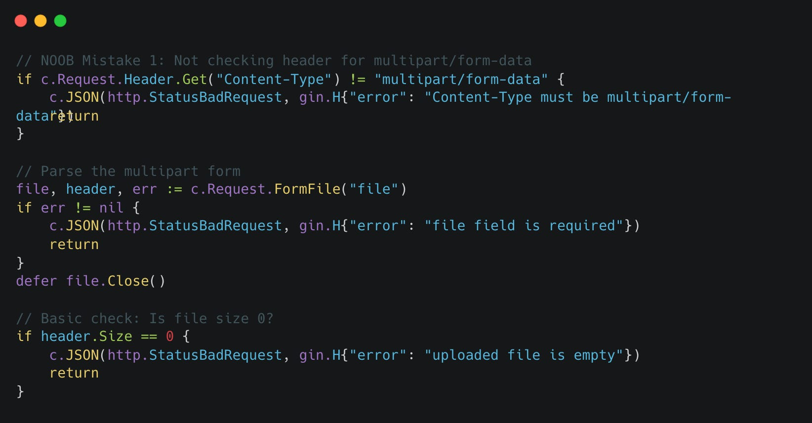 Content Type Validation