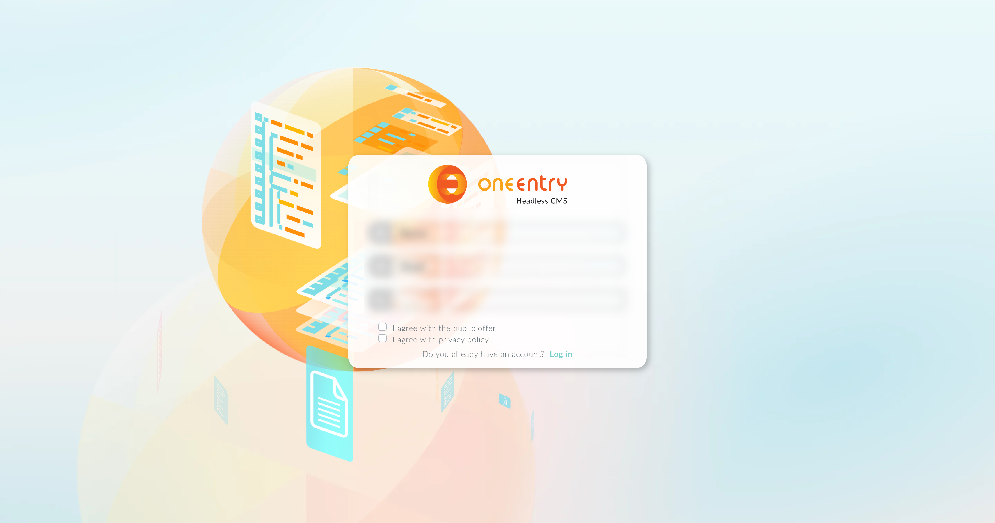 OneEntry Signup Page
