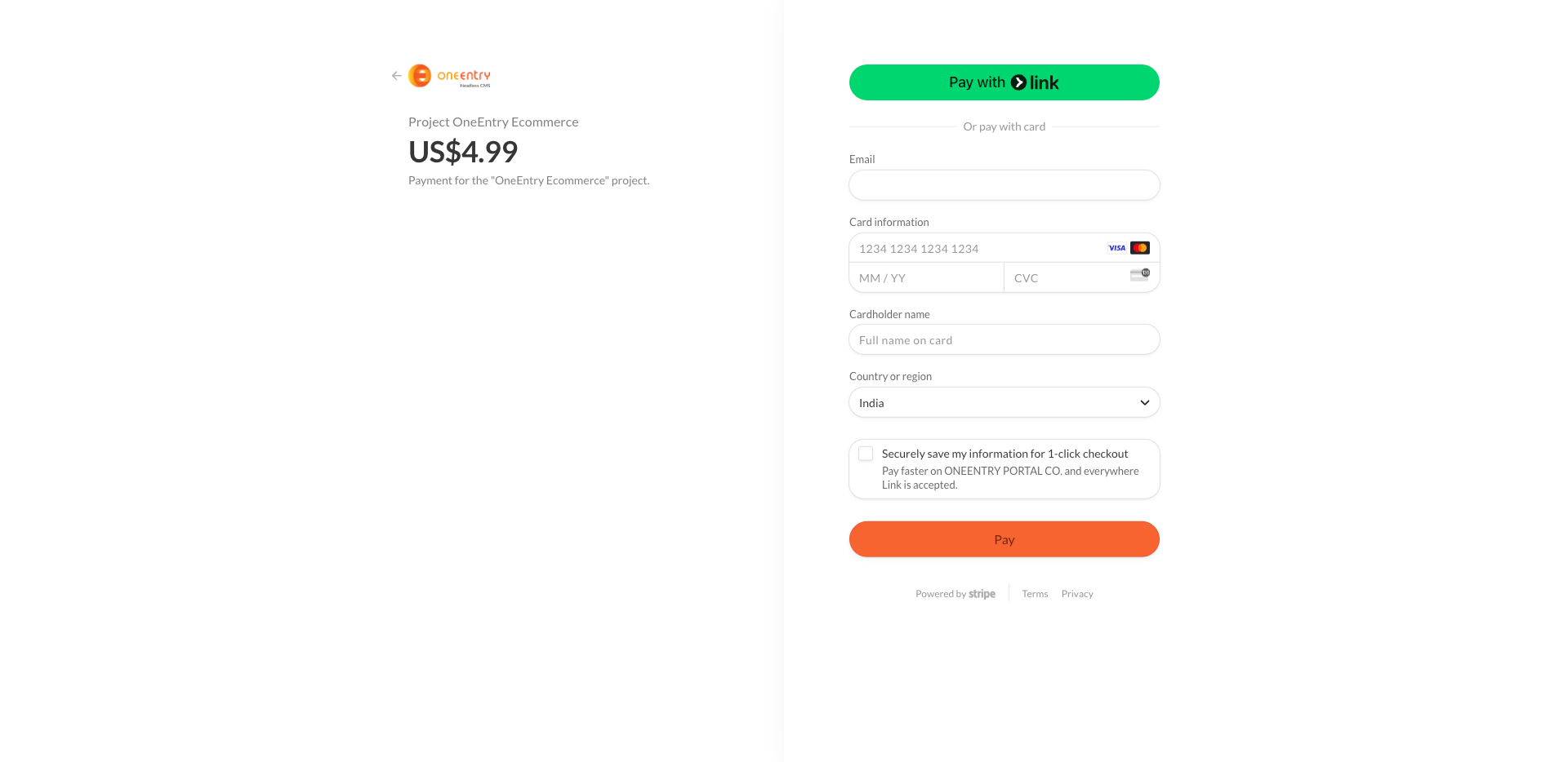 Stripe Payment