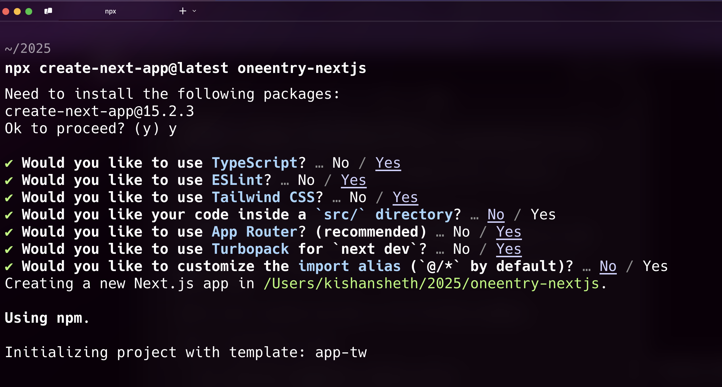 Next.js Setup