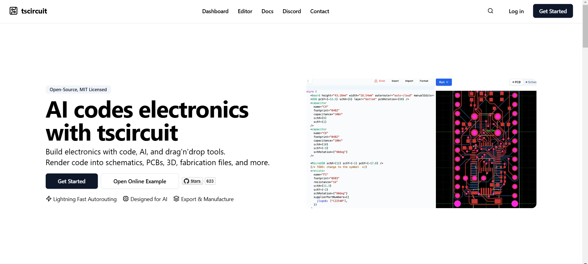 tscircuit home-page