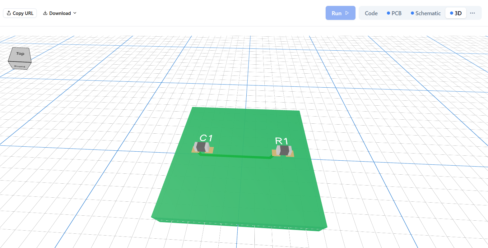 3D render view
