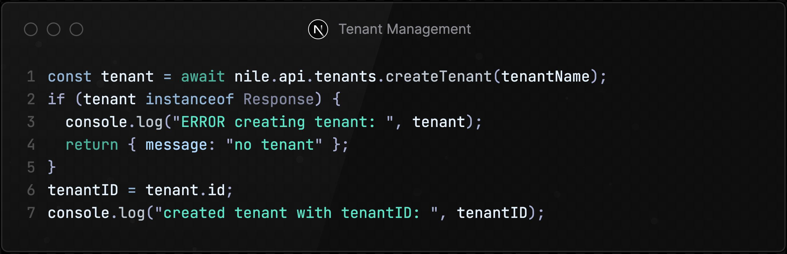 Tenant api