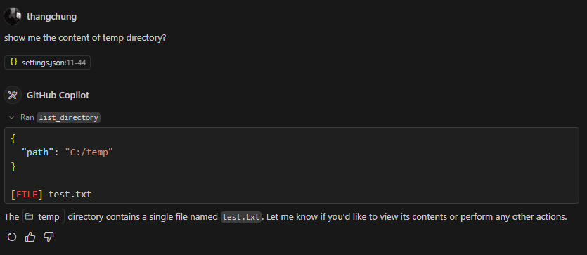 Show me the file on the folder