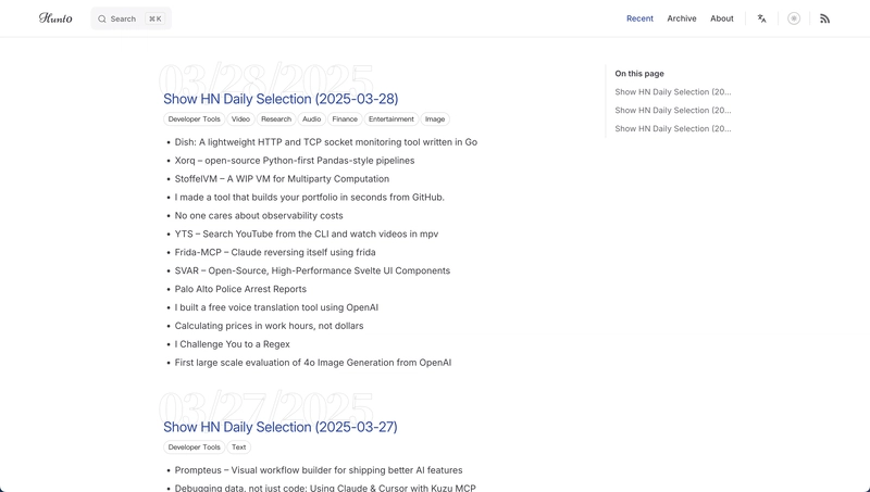 I Developed a Daily Product Picks from Hacker News