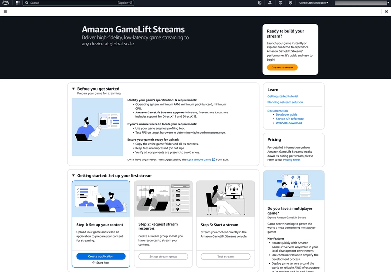 Amazon GameLift Streams: High-Fidelity Game Streaming for All Devices