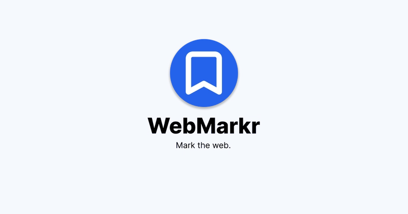 From Idea to App in 2 Hours: Building WebMarkr with Next.js & TailwindCSS