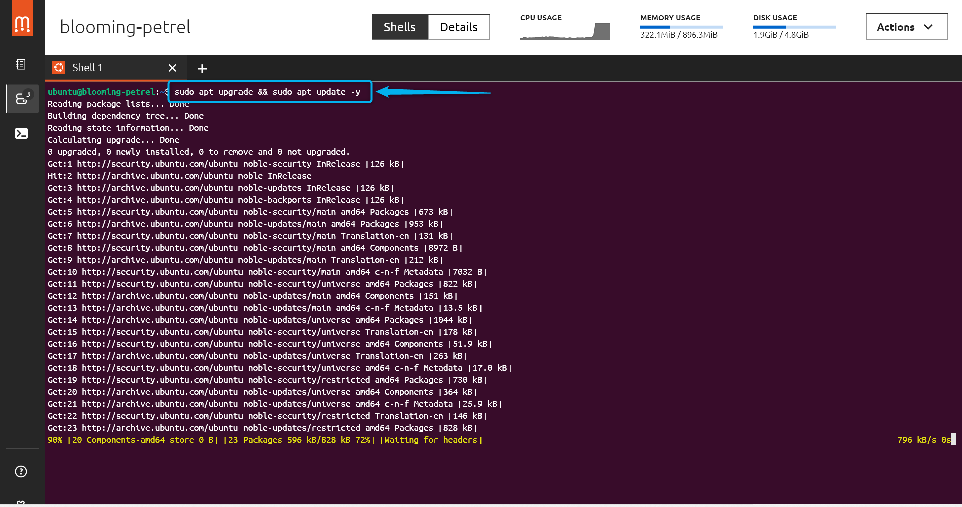 Ubuntu update and upgrade