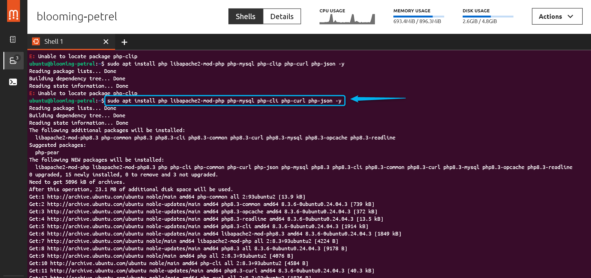 Install PHP