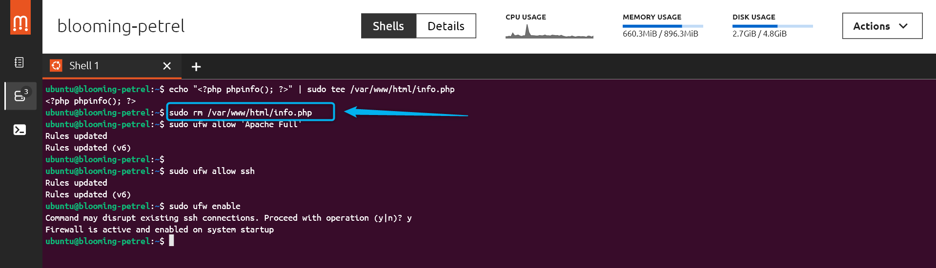 remove test fle