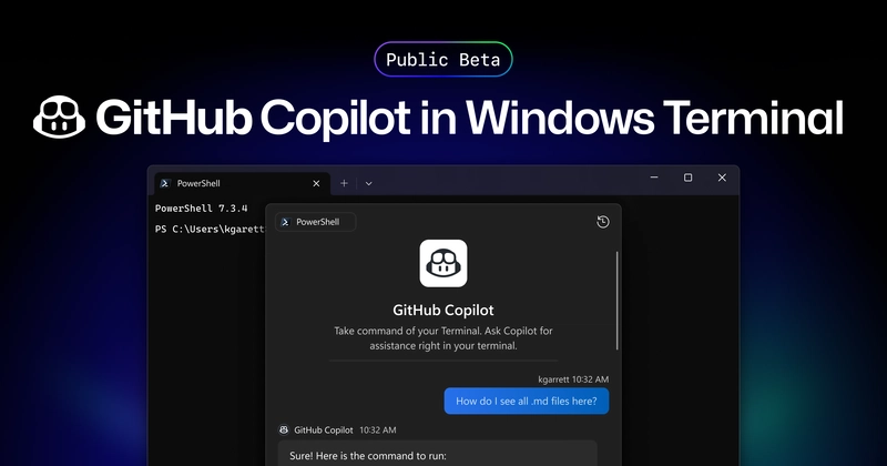 GitHub Copilot Now Available for Free in Windows Terminal