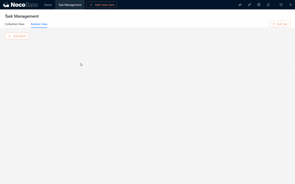 Creating a Kanban Block