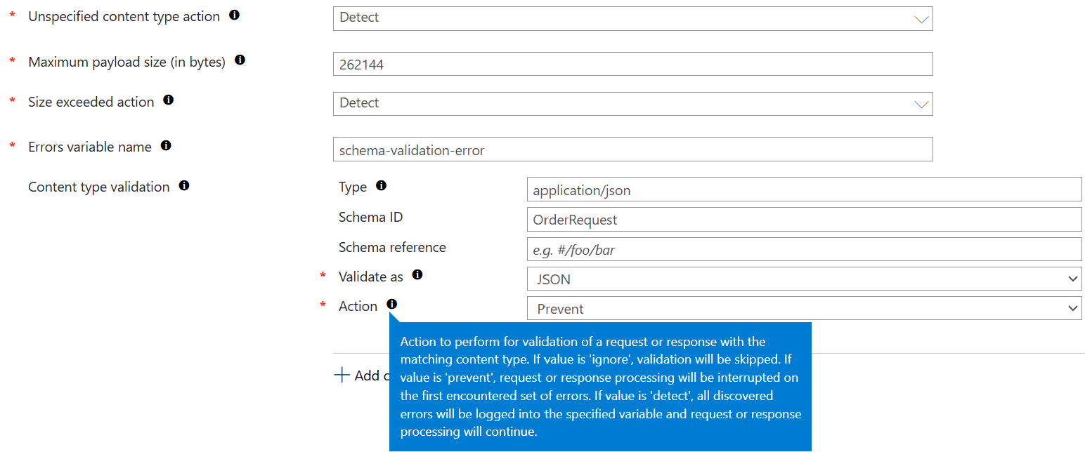 Schema validation