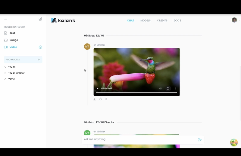 Compare one prompt across multiple (image, video, text and voice) models