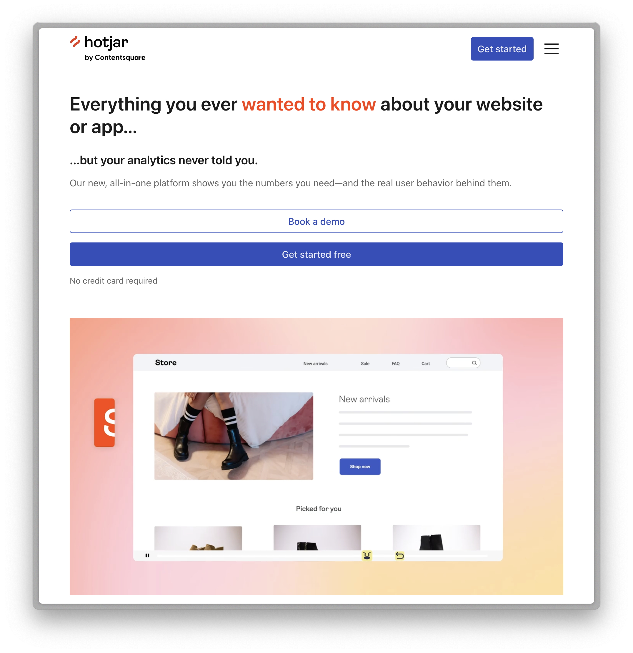 HotJar Marketing Website