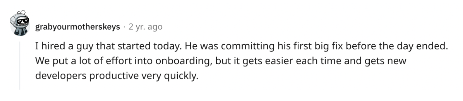 Reddit post
