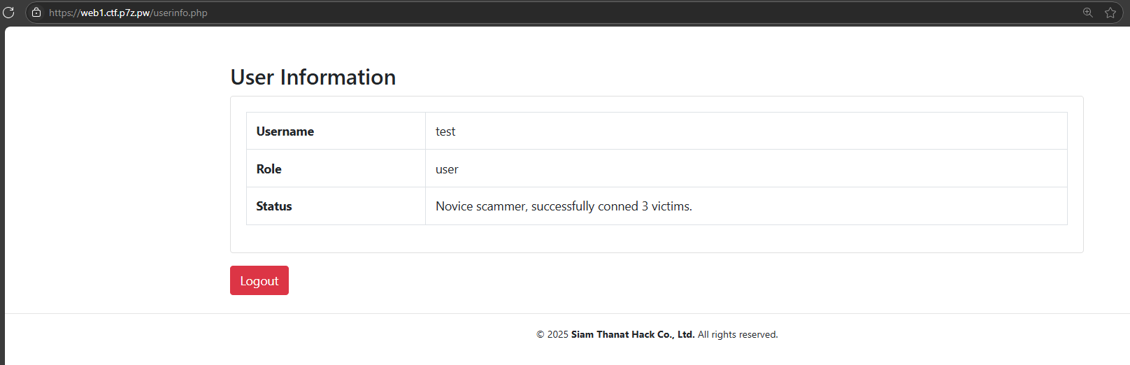 ภาพที่ 0 แสดงหน้า User Info